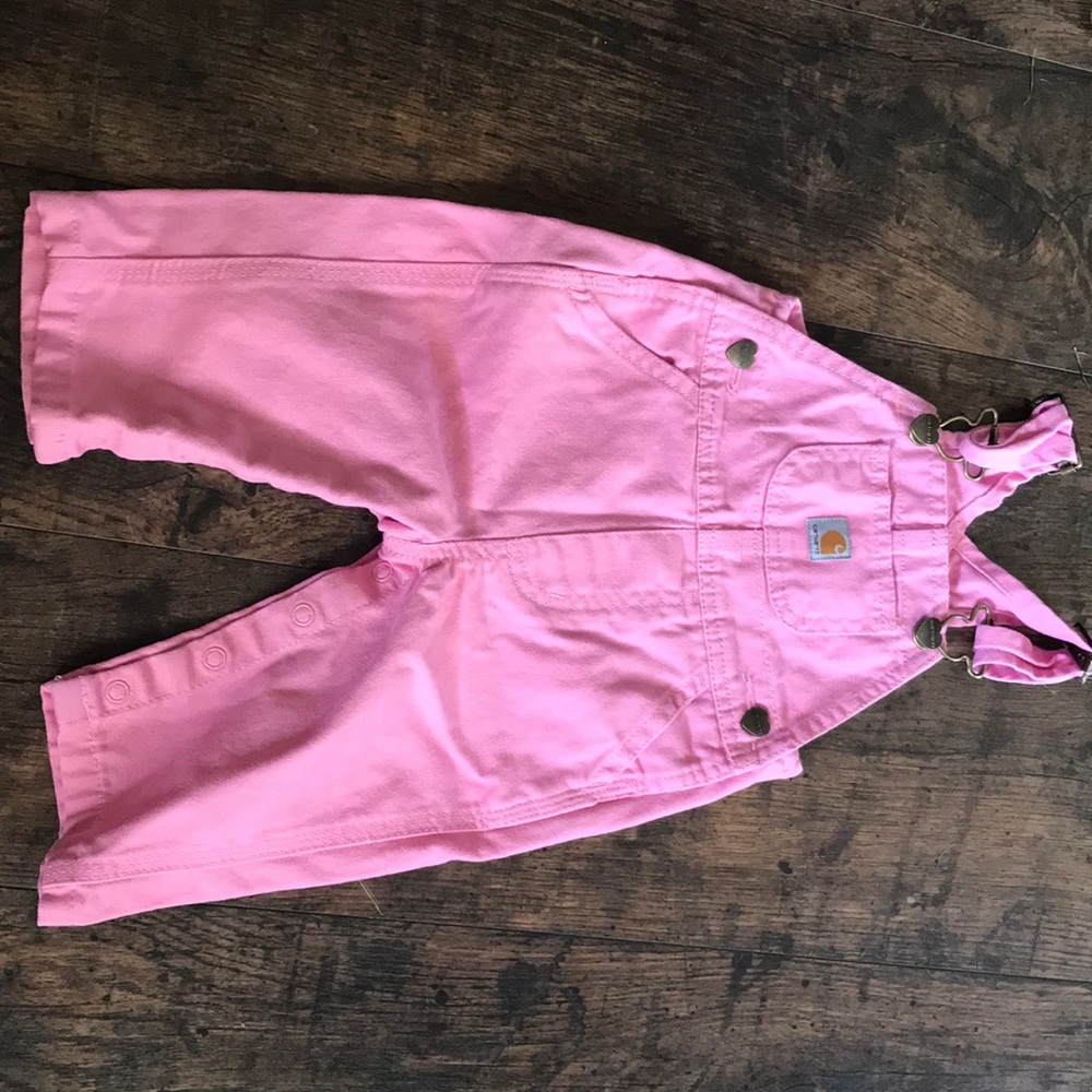 Carhartt pink overalls
